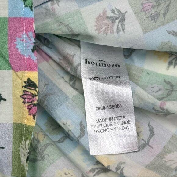 Hermoza Girls 2 Little Daisy Flutter Sleeve Top Multicolor Floret Ruffle Peplum - Picture 5 of 8